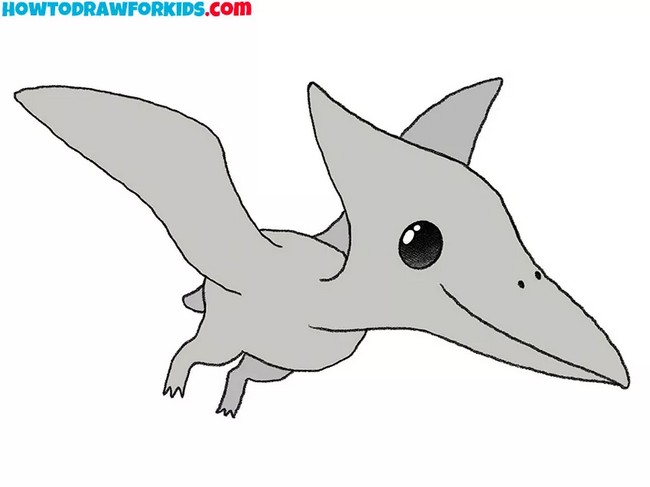 Easy Pterodactyl Drawing