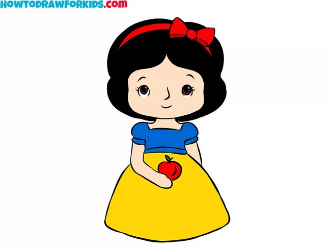 Easy Snow White Drawing