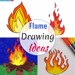 Flame Drawing Ideas