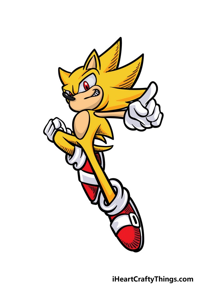 Fleetway Super Sonic Drawing