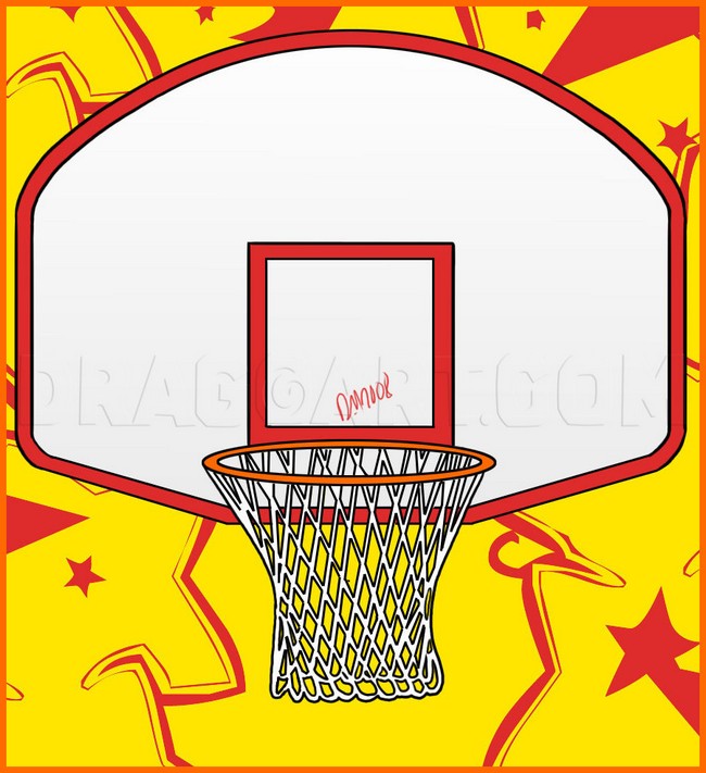 How To Draw A Basketball Hoop