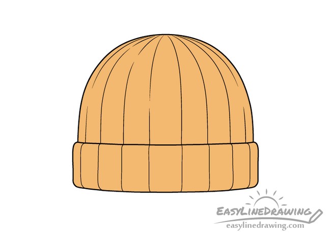 How To Draw A Beanie Hat Step By Step