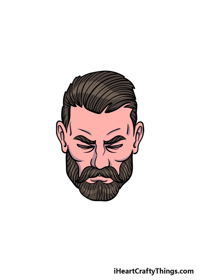 How To Draw A Beard 3