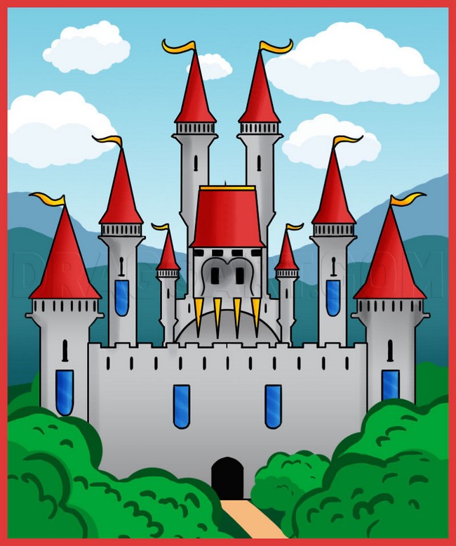 How To Draw A Castle 2