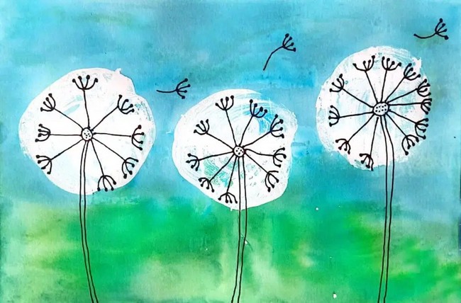  How To Draw A Dandelion And Turn It Into A Painting