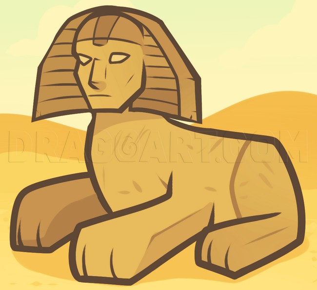 easy to make statue of egypt For Kids