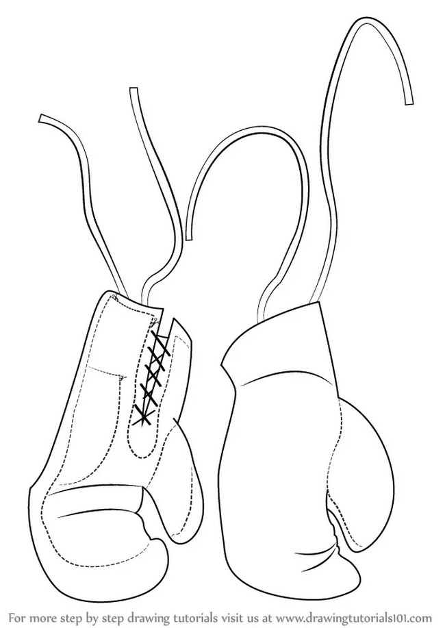 How To Draw Boxing Gloves