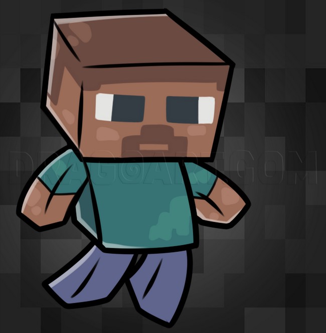 How To Draw Chibi Minecraft Steve