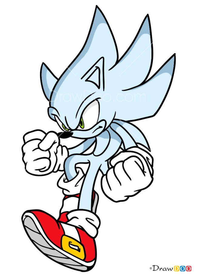 How To Draw Hyper Sonik Sonic The Hedgehog