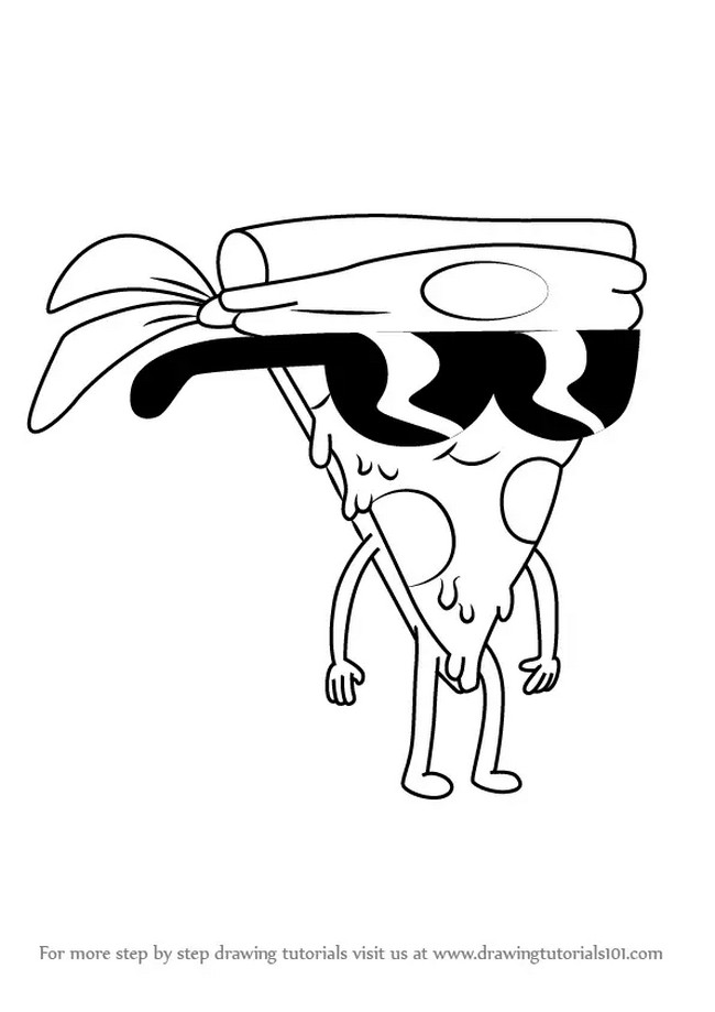 How To Draw Pizza Steve From Uncle Grandpa