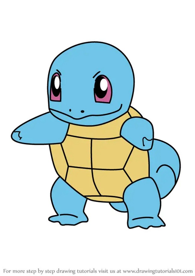 How To Draw Squirtle From Pokemon Go