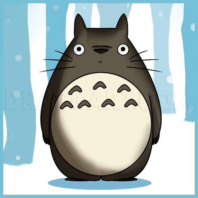  How To Draw Totoro 2