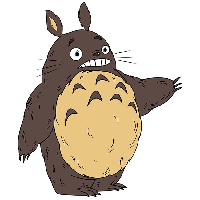  How To Draw Totoro