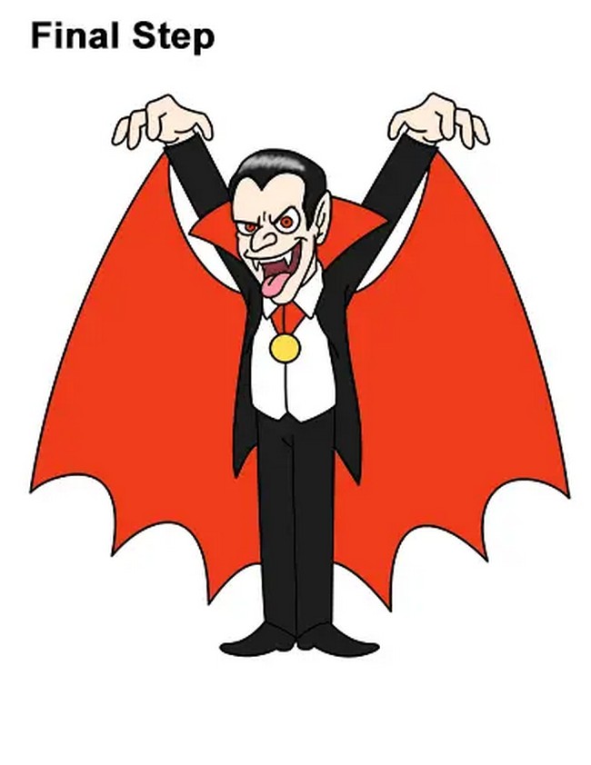 How To Draw Vampire Dracula