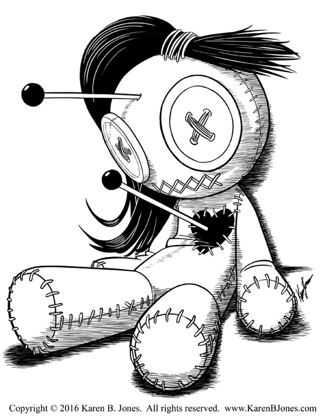 Inktober Voodoo Doll