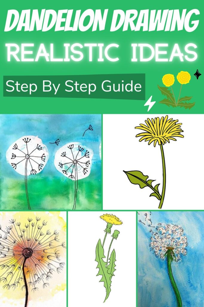 15 Dandelion Drawing Ideas How To Draw Dandelion DIYnCrafty