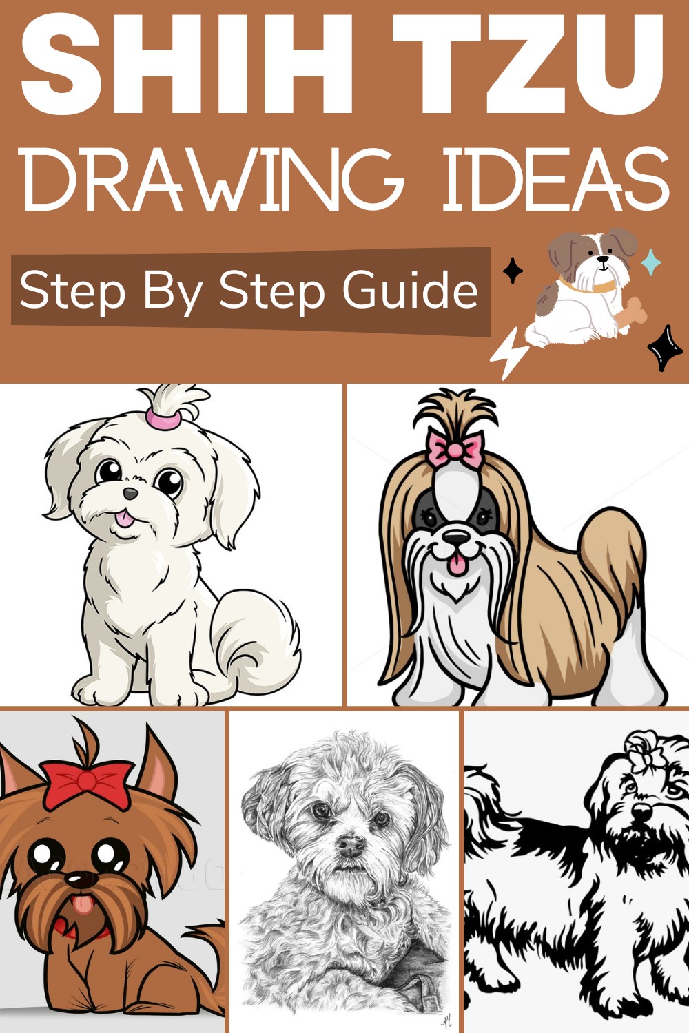 Shih Tzu Drawing Ideas