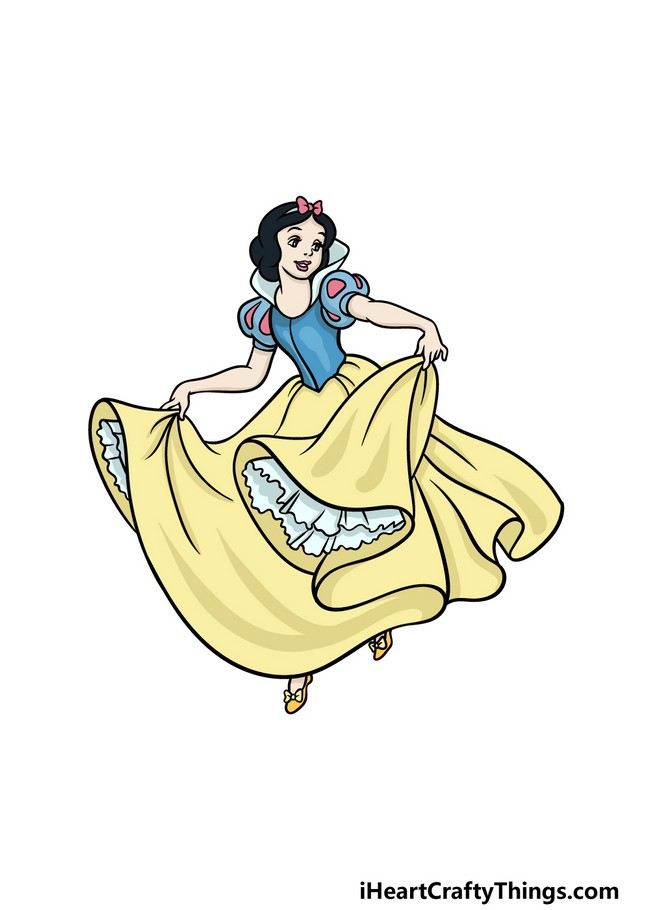 Snow White Drawing Easy