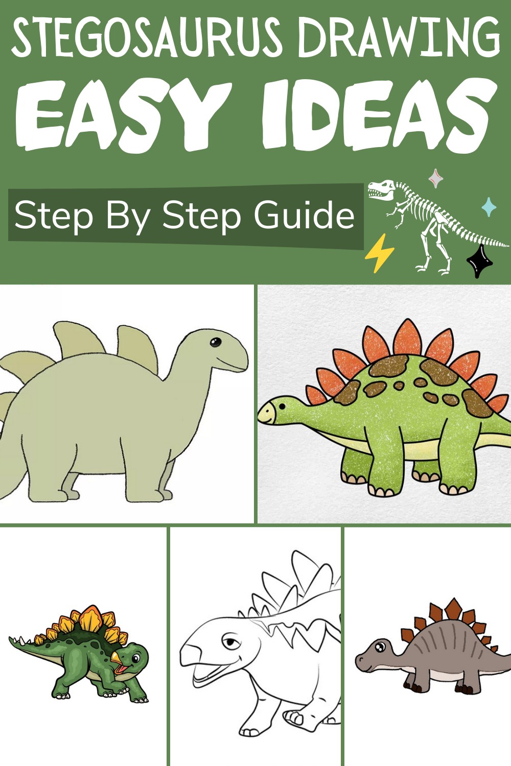 Stegosaurus Drawing Ideas