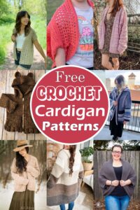 85 Free Crochet Cardigan Patterns To Try This Season - DIYnCrafty