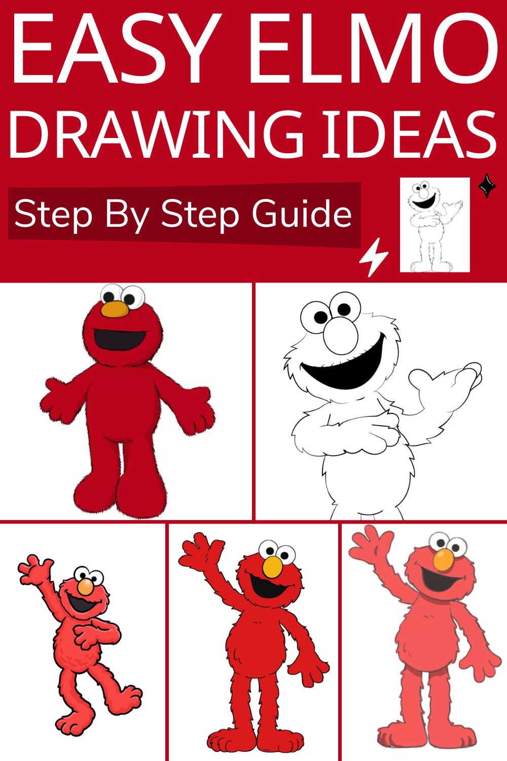 10 Easy Elmo Drawing Ideas