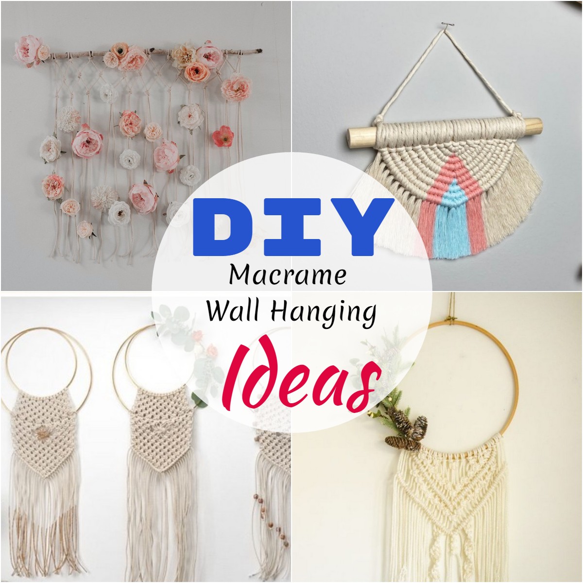 DIY Macrame Wall Hanging Ideas 1