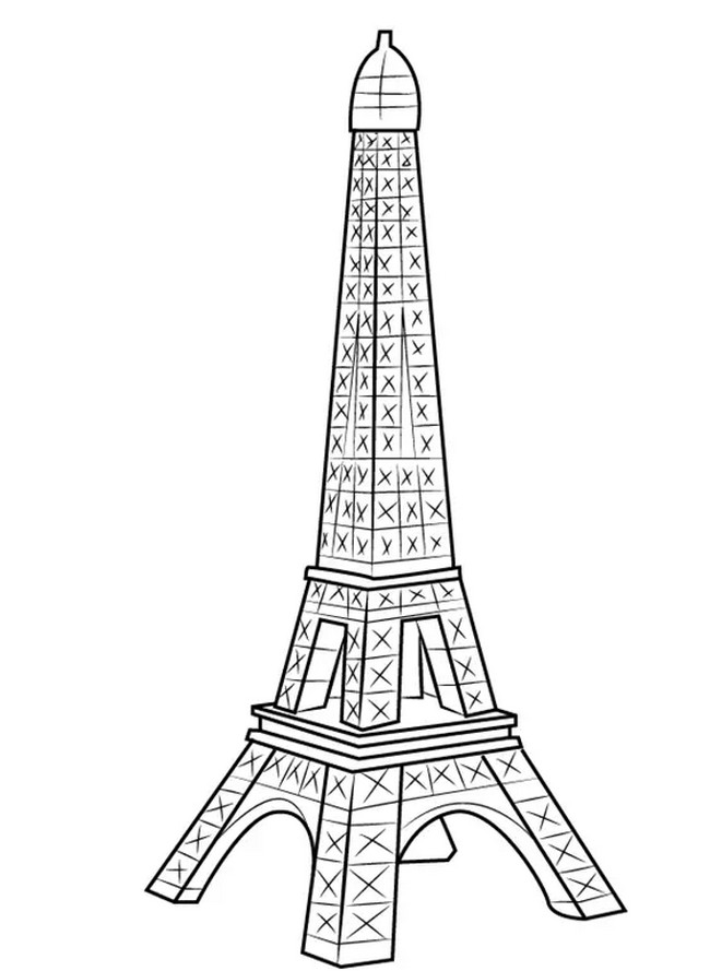 How to Draw Mini Eiffel Tower