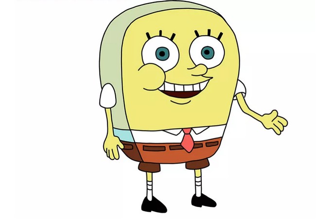 How to Draw Normal SpongeBob