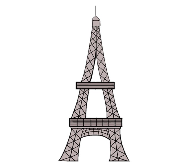 12 Eiffel Tower Drawing Ideas - How To Draw Eiffel Tower