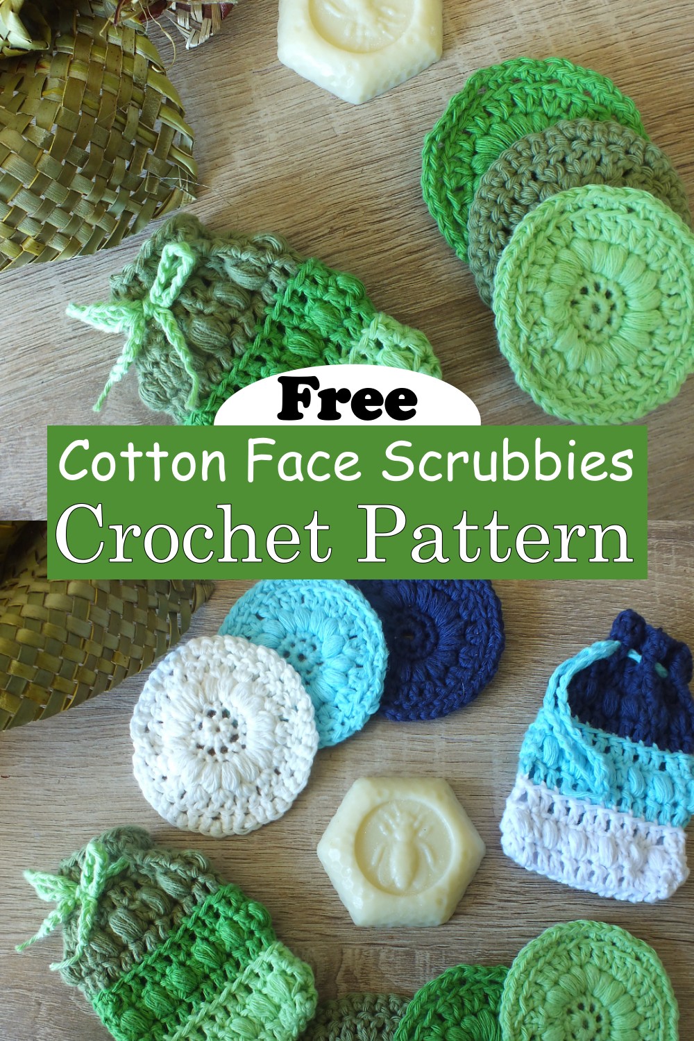 Cotton Crochet Face Scrubbies