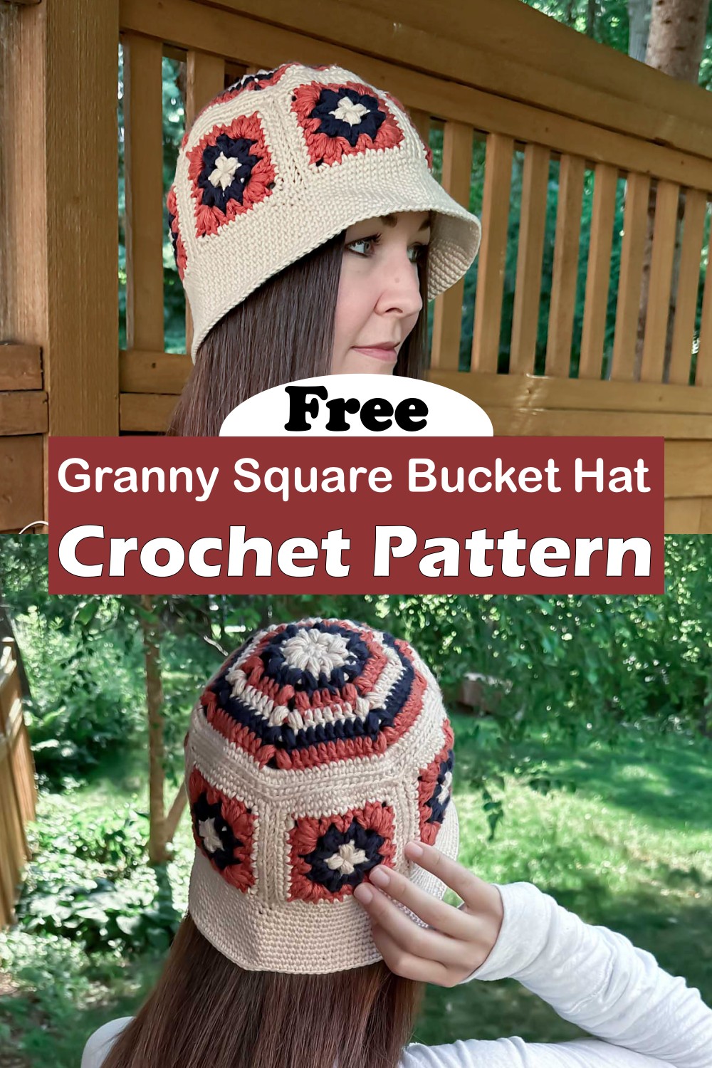 Granny Square Bucket Hat