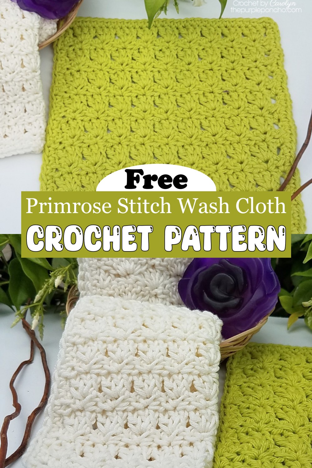 Primrose Stitch Wash Cloth