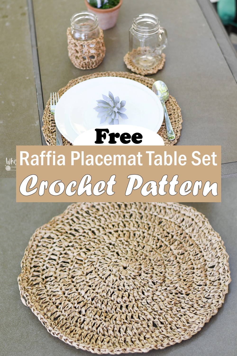 Raffia Placemat Table Set