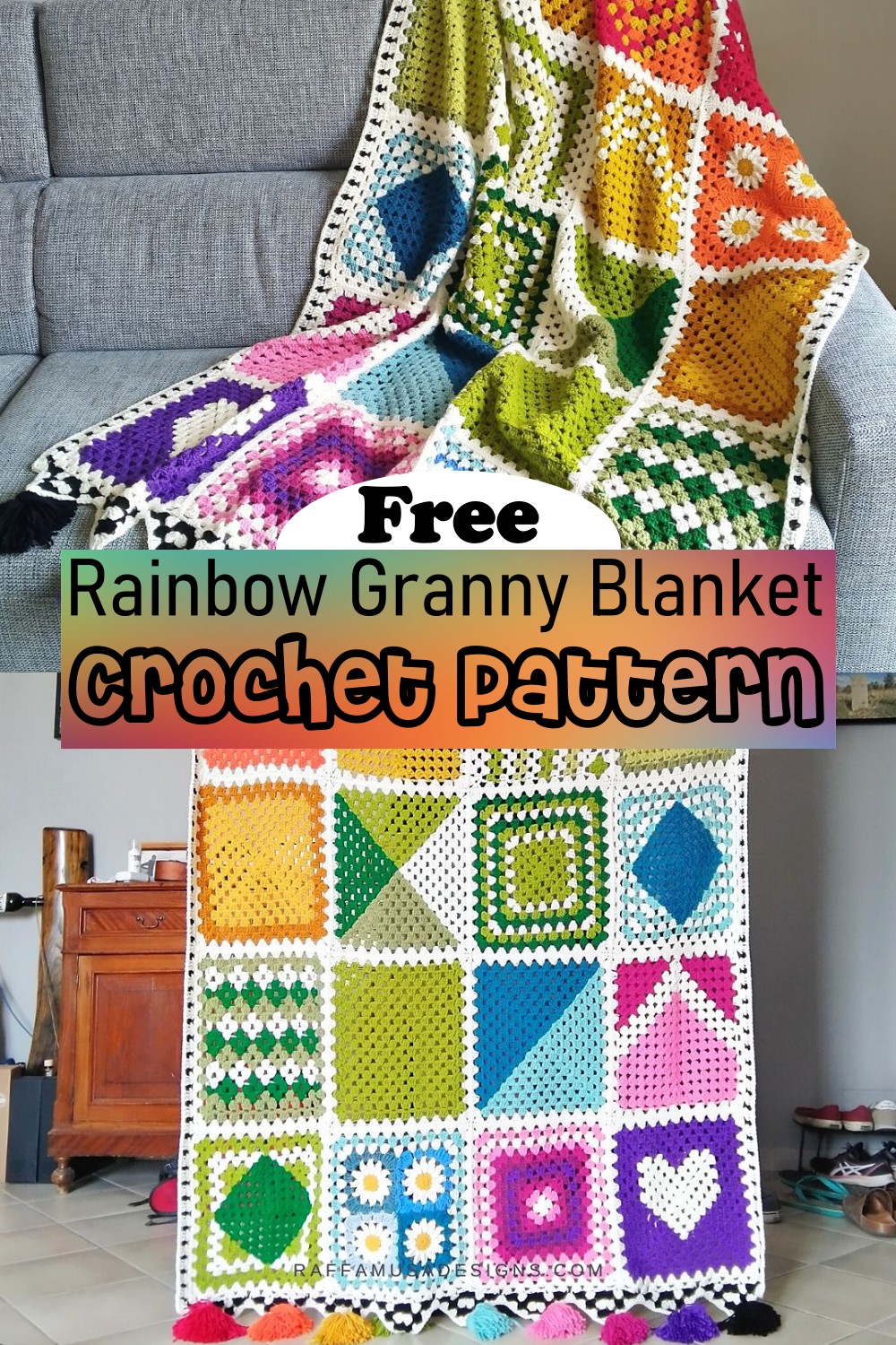 Rainbow Granny Blanket