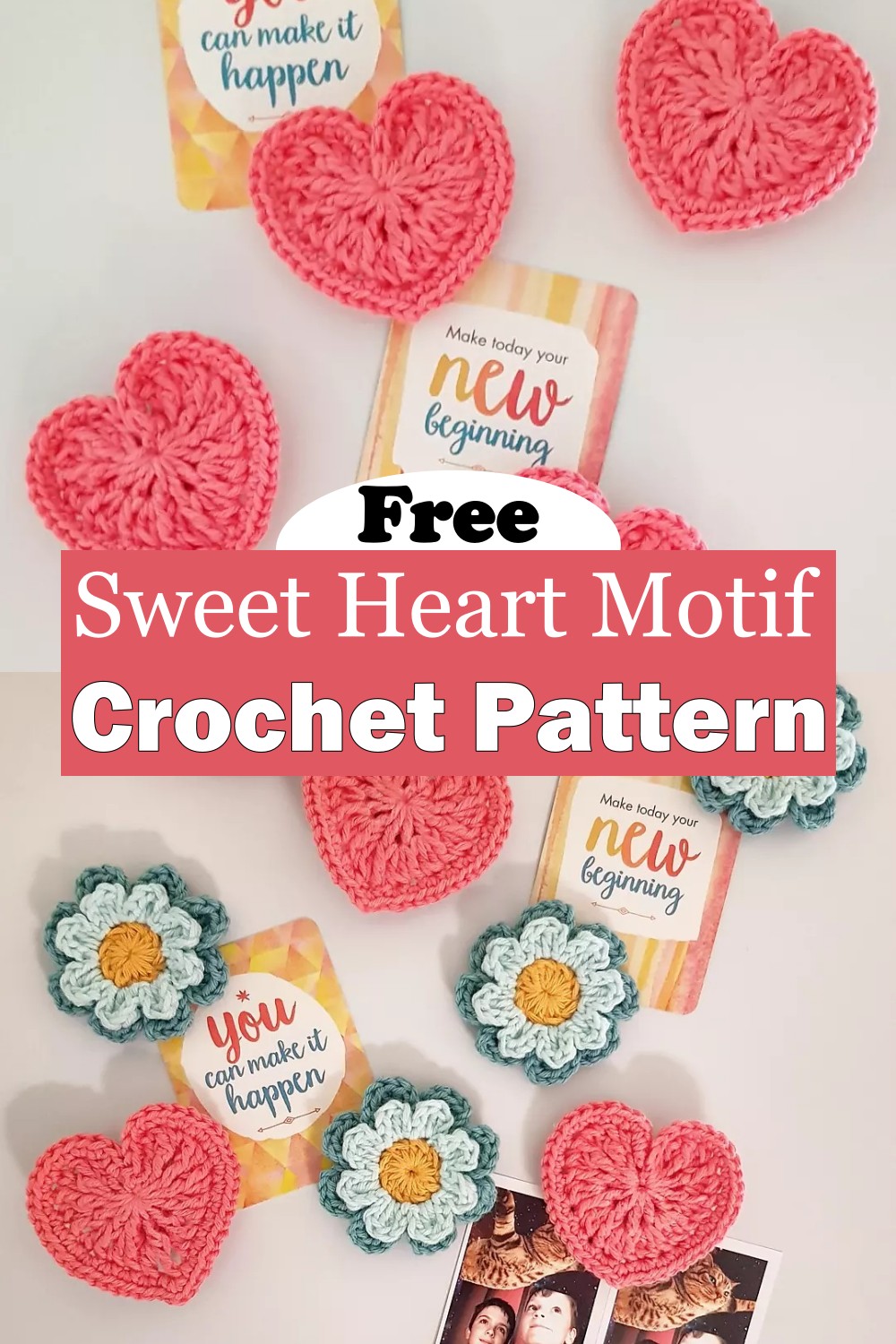 Sweet Crochet Heart Motif