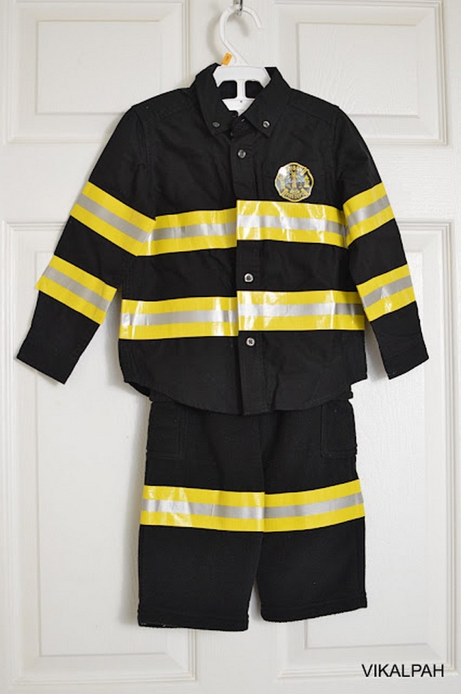 DIY Fire Fighter Costume