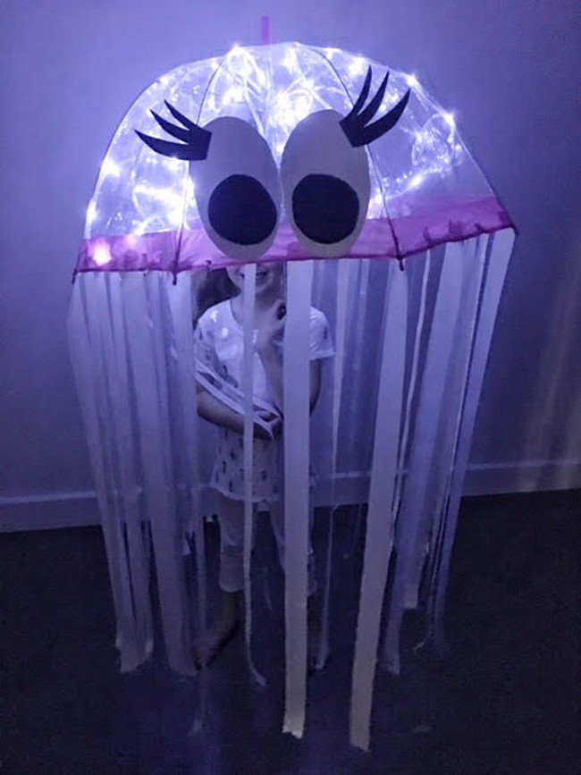 DIY Glowing Jellyfish Costume