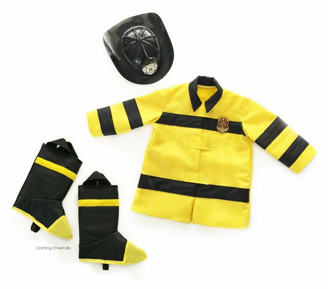 Handmade Toddler Firefighter Costume