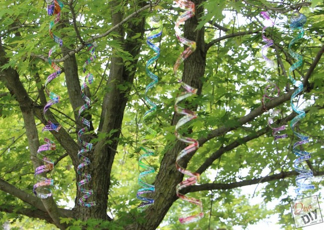 Colorful Tree Spirals For Summer Crafts