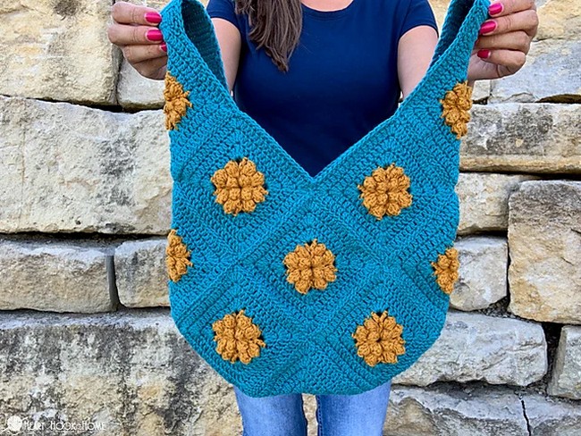 20 Free Crochet Bobble Bag Patterns In Unique Textures - DIYnCrafty