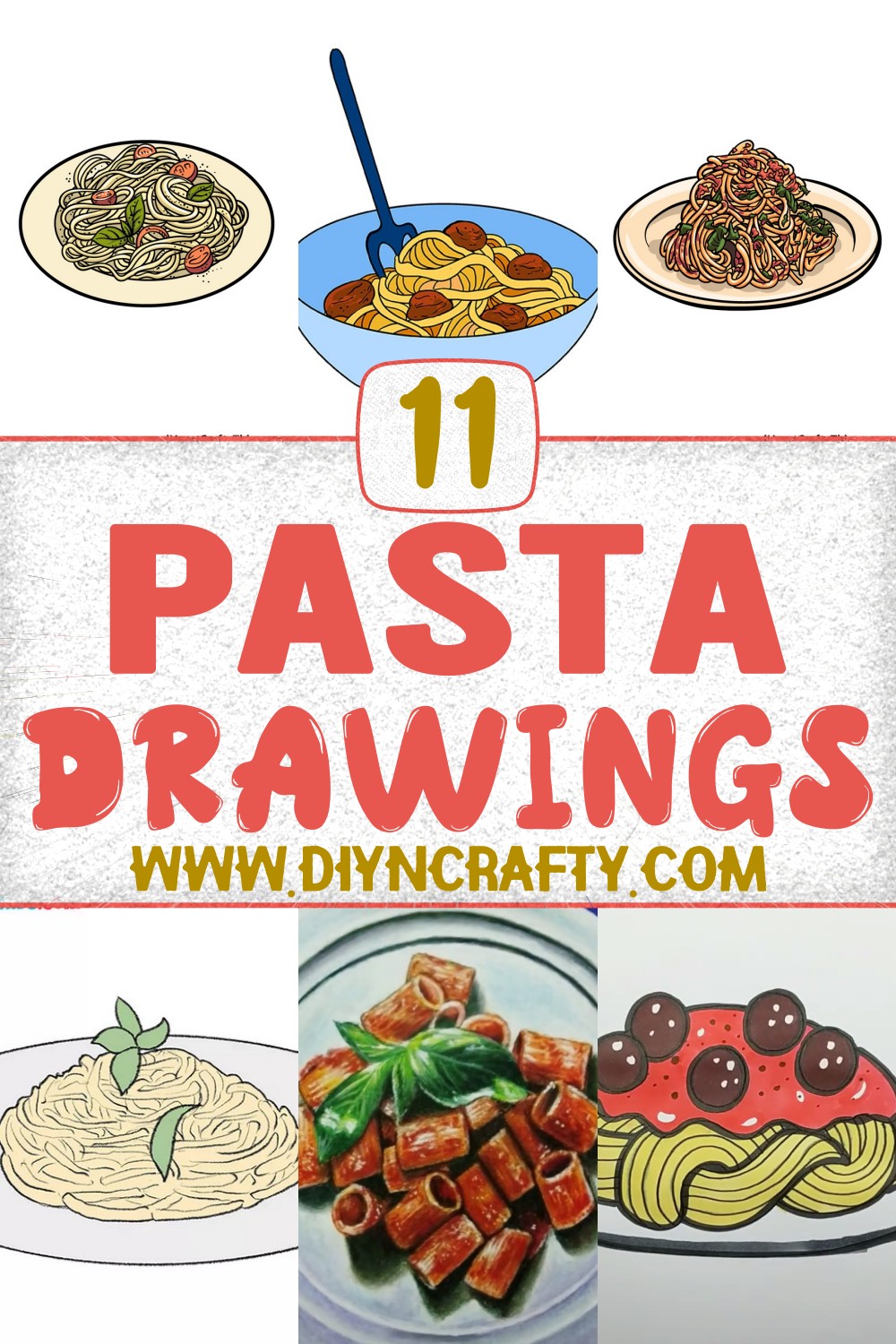 11 Pasta Drawing Ideas