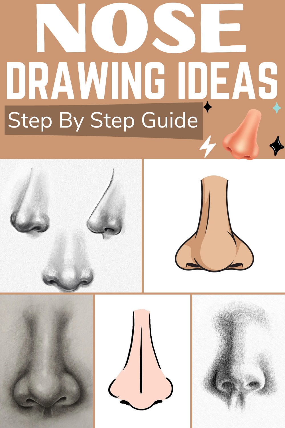 20 Nose Drawing Ideas For Drawing Enthusiasts